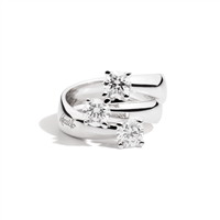 Ring Recarlo Woman in White Gold Diamante R02TY677